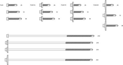 Screw 7520 View 2 Fastener 7520 View 2